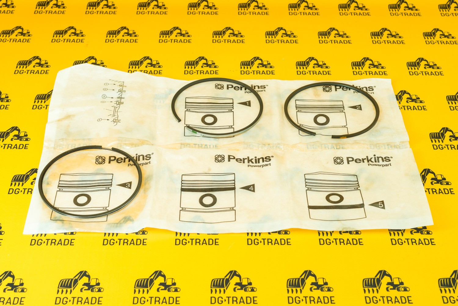 Комплект поршневых колец (стандарт) Perkins UPRK0005