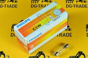 Лампа подсветки номера 12V C5W JCB (Philips) 720/10047